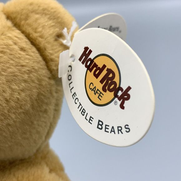 Hard Rock Cafe Maui Isaac Beara 1st in series of 5 Plush Brown Beanie Bear - Picture 5 of 8